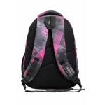 Aqsa ASB47S Designer School Bag (Grey Pink Print)